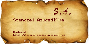 Stenczel Azucséna névjegykártya